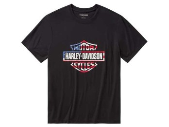 Harley-Davidson T-Shirt Stars & Stripes schwarz 96180-26VM