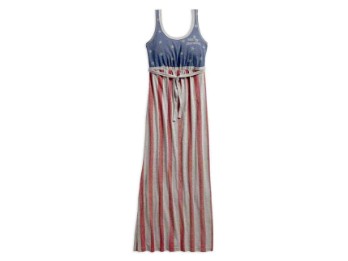 Kleid, Stars & Stripes Americana, Harley-Davidson, Rot/Grau/Blau