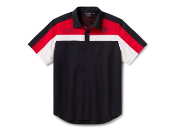 Harley-Davidson Screamin' Eagle Vented Short Sleeve Mechanics Shirt für Herren 96279-26VM