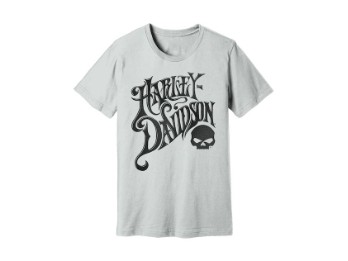 Harley-Davidson T-Shirt Skull Tee Weiß