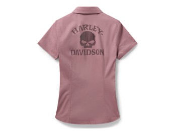 Harley-Davidson Willie G Bling Garage Shirt für Damen - Nostalgia Rose 96349-26VW