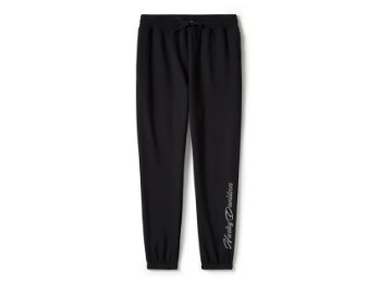 Bling Fleece-Jogginghose - Harley Black / 96409-25VW