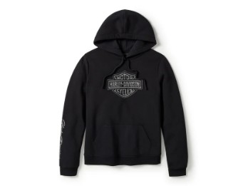 Bling Pullover Fleece-Hoodie - Harley Black / 96416-25VW