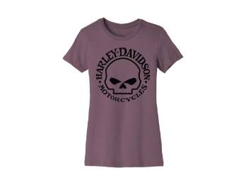 T-Shirt, Forever Skull Graphic, Harley-Davidson, Lila