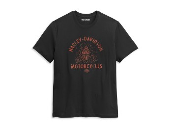 T-Shirt, Drag Racer, Harley-Davidson, Schwarz