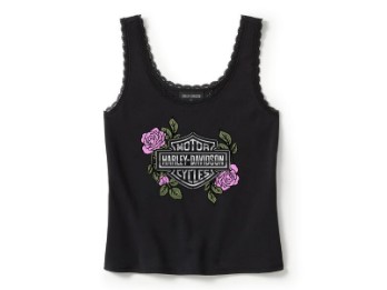 HARLEY-DAVIDSON DAMEN-TANK MIT SPITZENBESATZ „ROSE & THORN“