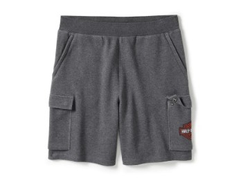 Essential Fleece-Cargo-Shorts - Charcoal Grey Heather / 96475-25VM