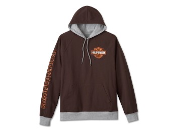 Harley-Davidson Hoodie Reversible Spirit of Freedom Heather Grau Java Braun Wendepullover 96527-24VM 