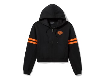 Harley-Davidson Essential Full Zip Hoodie für Damen - Harley Black 96575-26VW