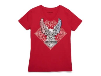 T-Shirt, United Freedom Eagle Tee, Harley-Davidson, Rot
