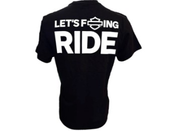 Harley-Davidson Let's F*cking Ride T-Shirt Tee-Knit 96656-25VM