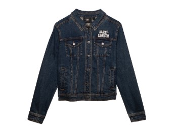Harley-Davidson Jacke Essential Freedom Eagle Denim Blau