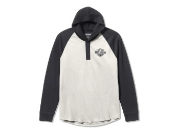 Harley-Davidson Henley Knit Hood Sweatshirt 96722-25vm