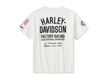Harley-Davidson Factory Racing CHAMPION Herren kurzarm T-Shirt 96785-26VM