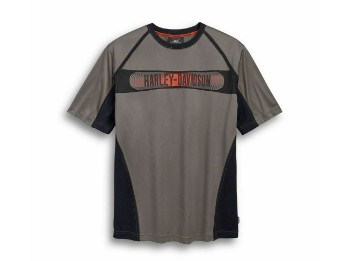 T-Shirt, Performance, Coolcore, Harley-Davidson, Grau
