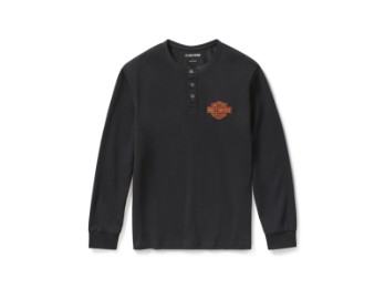 Harley-Davidson Herren "Racer Font Henley" 96798-25VM 