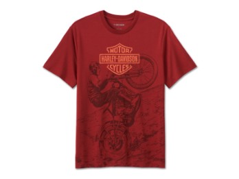 Harley-Davidson T-Shirt Freedom Machine Performance Rot