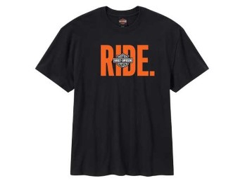 Harley-Davidson T-Shirt Ride schwarz 96824-26VM