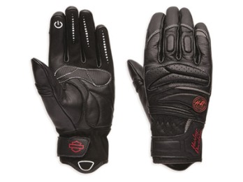 Harley-Davidson Handschuhe Tara Leder Touchscreen Schwarze