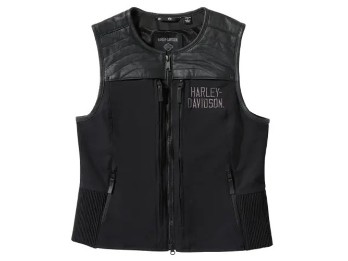 Harley-Davidson Damen Weste Long Haul Utility schwarz 97201-25vw