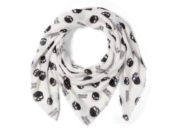 Harley-Davidson Women's Willie G Skull Shawl - Print - Cloud Dancer & Harley Black 97621-26VW