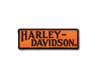 Aufnäher "Racer Tank Logo", Small, Harley-Davidson, Orange/Schwarz 