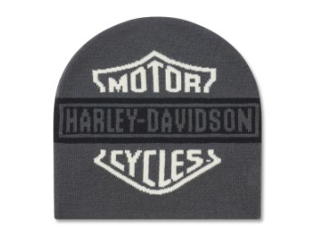 Harley-Davidson Men's H-D Essential Colorblock Beanie - Asphalt 97685-26VM