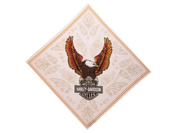 Harley-Davidson Classic Eagle Bandana Cloud Dancer Tuch Weiß