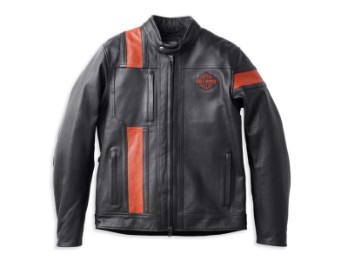 Harley-Davidson Hwy-100 Waterproof Leather Jacket Schwarz