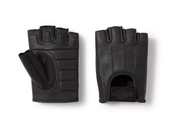 Harley-Davidson Handschuhe fingerlos Perforated Leder schwarz / 98117-25VM