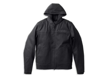 Harley-Davidson Metropolitan Mandarin Collar 3-in-1 Jacket Schwarz