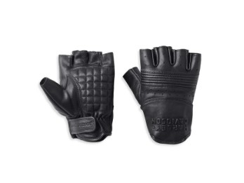 Harley-Davidson Oakbrook Fingerless Leather Gloves Schwarz 