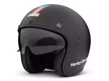 Harley-Davidson Helm Jet Classic #1 X14 Matt Schwarz