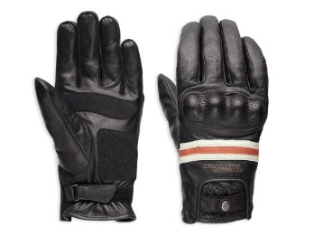 Handschuhe, Reaver, CE, Harley-Davidson, Schwarz/Weiß/Rot