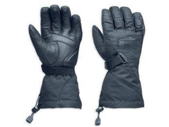 Handschuhe, Passing Link, Waterproof, Gauntlet, Harley-Davidson, Schwarz