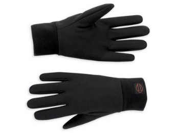 ♀ Handschuhe, Glove Liner, Black Fleece, Harley-Davidson, Schwarz