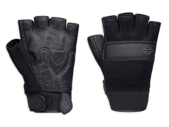 Handschuhe, Removable Pad Fingerless, Harley-Davidson, Schwarz