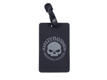 Harley-Davidson Set 2er Luggage Tags, Gray Willie G Skull Logo - Black Kofferanhänger 952-19-00