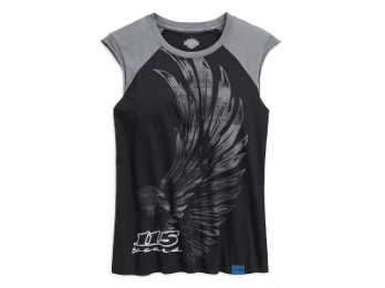 Tank-Top, 115th Anniversary, Slim Fit, Harley-Davidson, Schwarz/Grau