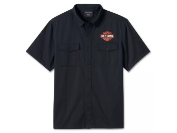 Harley-Davidson Kurzarmhemd Bar & Shield schwarz 99055-24VM