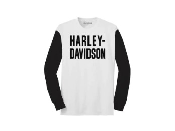 Harley-Davidson T-Shirt Foundation Colorblock Tee Weiß