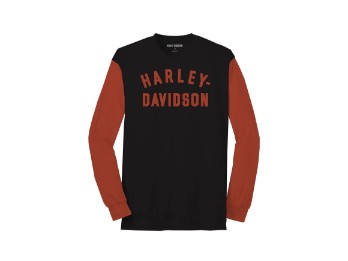 Harley-Davidson Basic Colorblock-T Shirt Schwarz