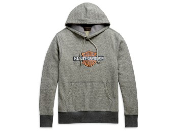 Harley-Davidson Pullover Hoodie Laser Cut Grau