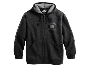 Harley-Davidson Skull Zip Hoodie, grau Willie G. Skull 99250-25VM ehemals 99107-18VM