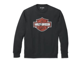 Harley-Davidson Pullover Bar & Shield Crewneck Schwarz