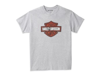 Harley-Davidson Bar & Shield Graphic Tee Grau
