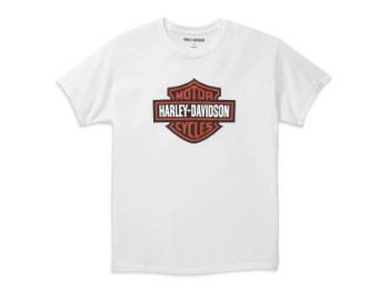 Harley-Davidson Bar & Shield Graphic Tee Weiß