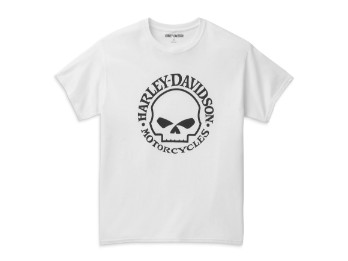 Harley-Davidson Totenkopf T-Shirt Weiß