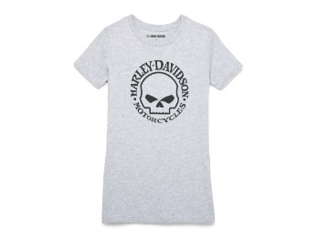 T-Shirt, Skull Graphic, Willie G. Skull, Harley-Davidson, Grau