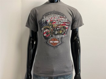 T-Shirt, For Glory, Harley-Davidson, Grau